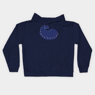 Sleeping Blue Dragon Kids Hoodie